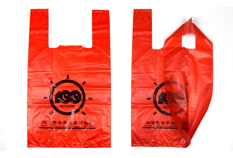Red T-shirt Shopping Bags