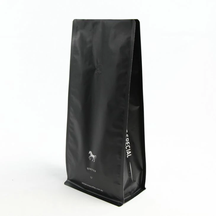 Sac de café de papier d'aluminium avec le côté 8 de valve scellé