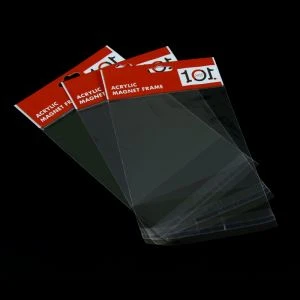 Sachet auto-adhésif clair en gros d'OPP / sacs en plastique biodégradables d'emballage fournisseur