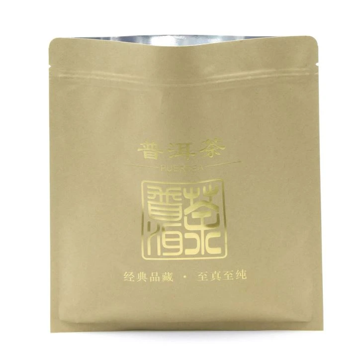 Sachet de thé en papier kraft à trois côtés