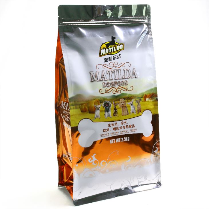 Sachet d'emballage alimentaire pour chien en plastique