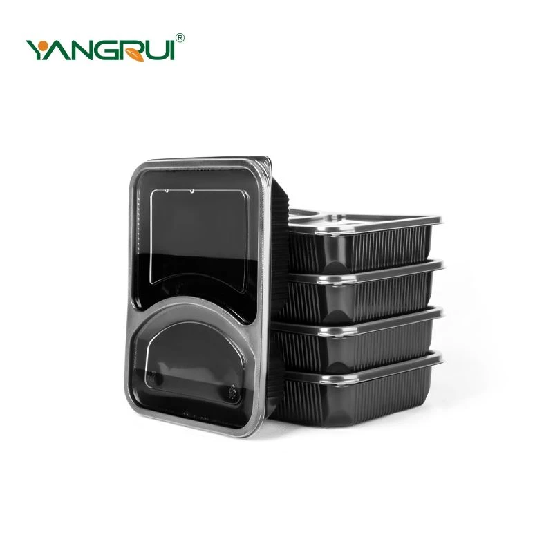 Préparation de repas en plastique jetable sans BPA pour aller contenir des al...