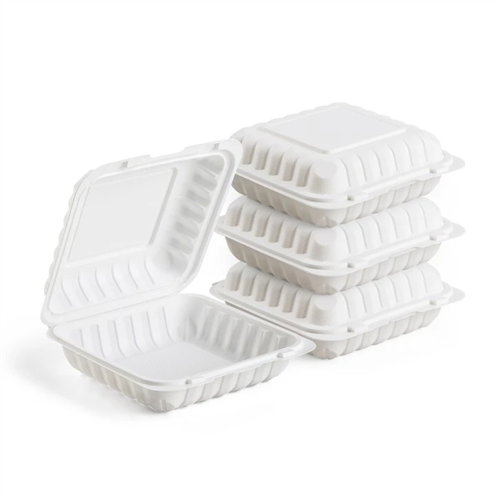 Prix ​​usine 9x9 pouces jetable à clapet alimentaire emporter pour aller conteneurs boîte à lunch micro-ondable pour un poulet entier