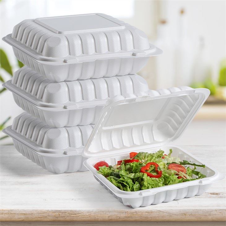 Récipient à emporter en plastique minéral