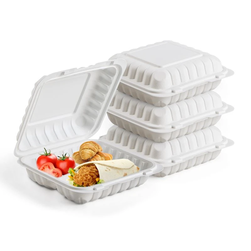 Récipients alimentaires jetables à clapet à emporter pour restauration rapide...
