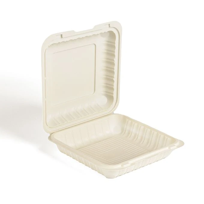 9 pouces 3 compartiments Transparent Eco PP plastique sans BPA jetable à empo...