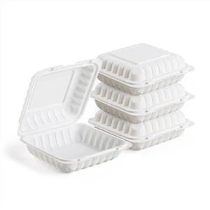 Prix ​​usine 9x9 pouces jetable à clapet alimentaire emporter pour aller conteneurs boîte à lunch micro-ondable pour un poulet entier
