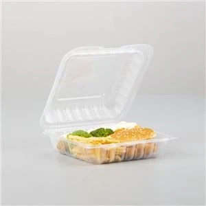 Récipient alimentaire en plastique transparent