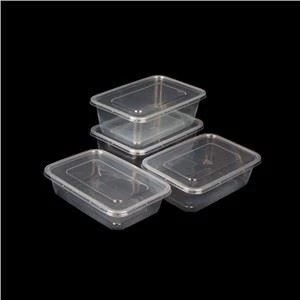 Bonne qualité micro-ondes Transparent repas préparation plastique jetable Bento boîte à lunch emporter Fast Food conteneur avec couvercle