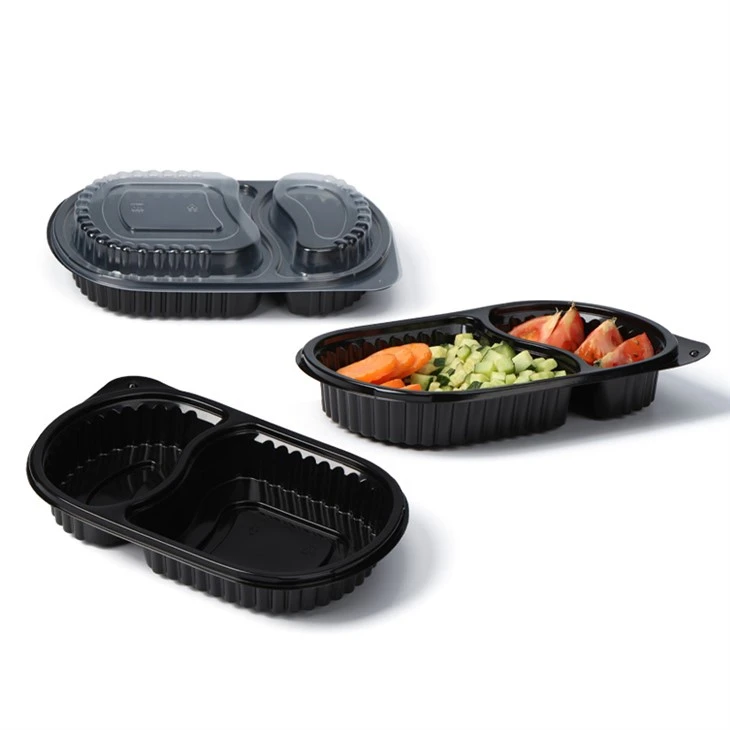 Contenants pour aliments à emporter à 2 compartiments