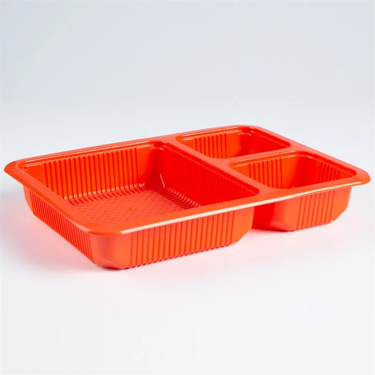 Plateau alimentaire à 3 compartiments
