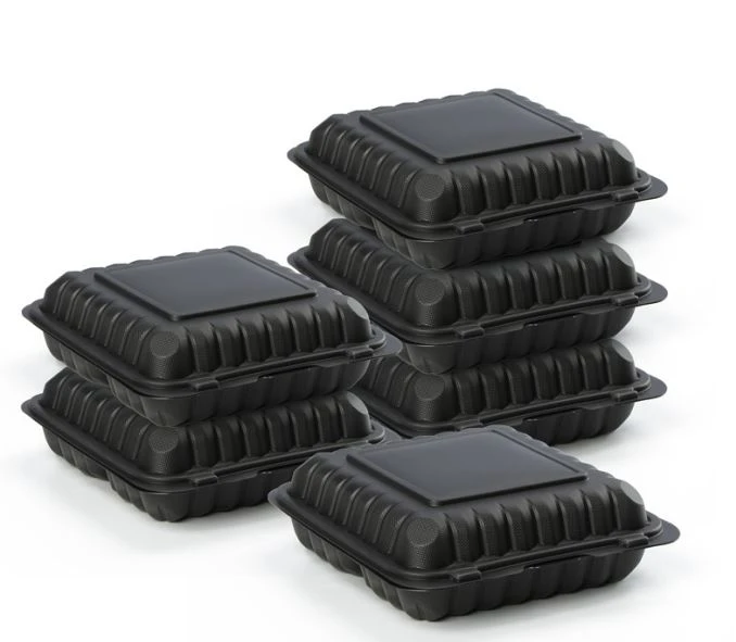 Boîte à emporter de 9 pouces à 3 compartiments