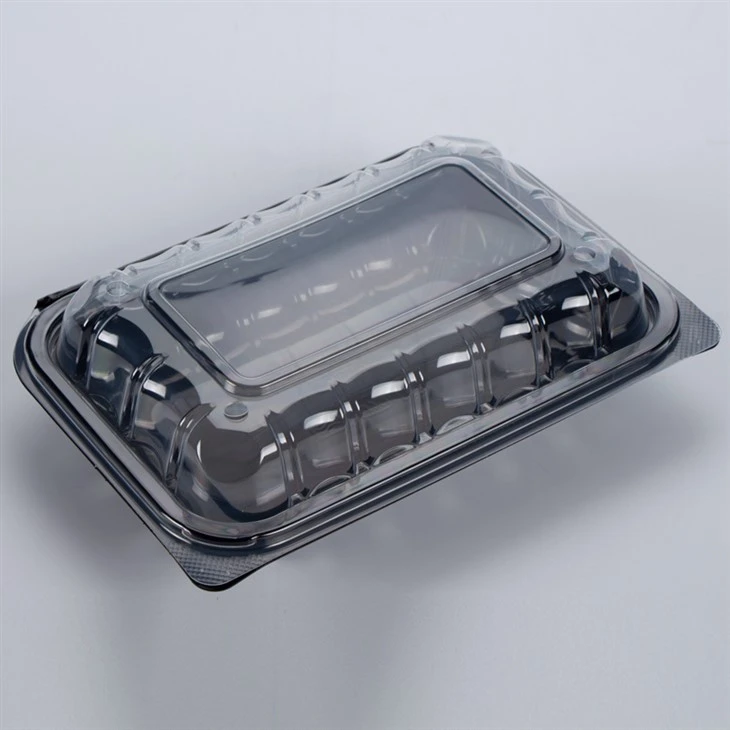 Conteneurs de stockage de nourriture noirs en plastique