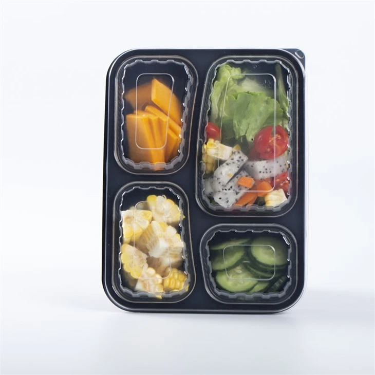 Boîtes à bento jetables avec couvercles