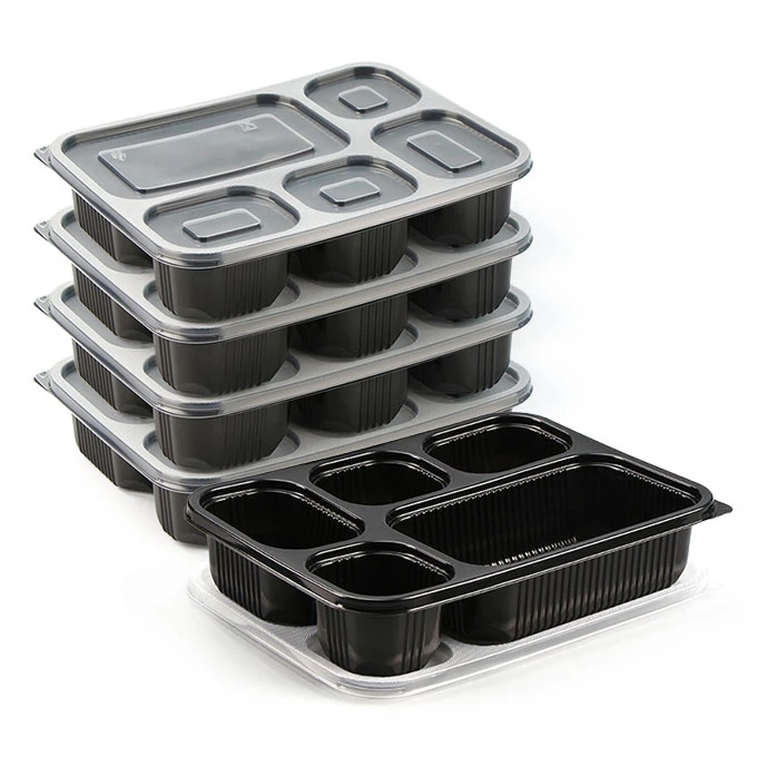 Contenants jetables en plastique pour préparation de repas