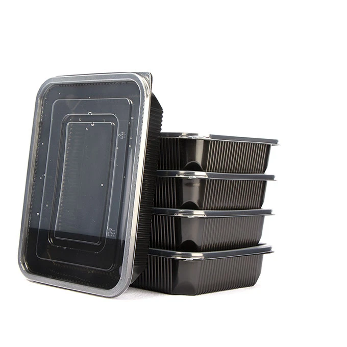 Contenants alimentaires rectangulaires jetables