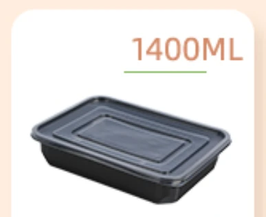 Contenants alimentaires jetables à emporter 1 compartiment