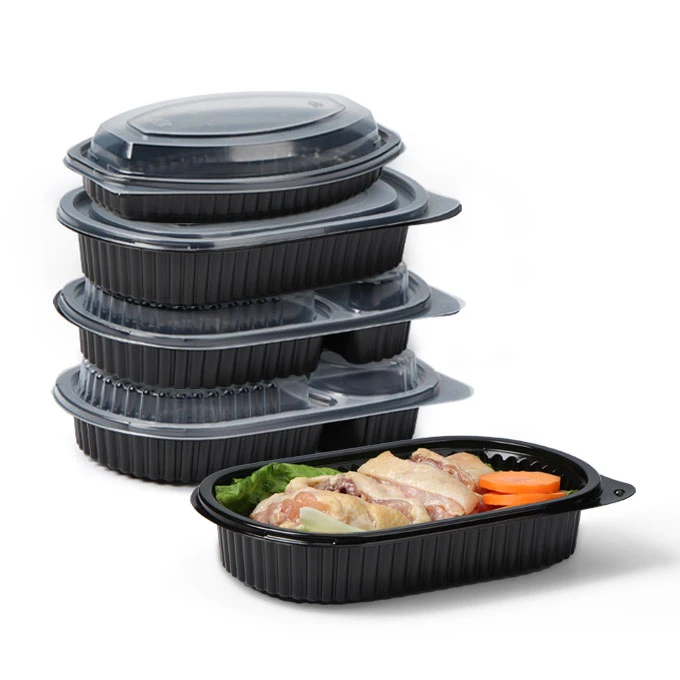 Contenants de préparation de repas en plastique allant au micro-ondes