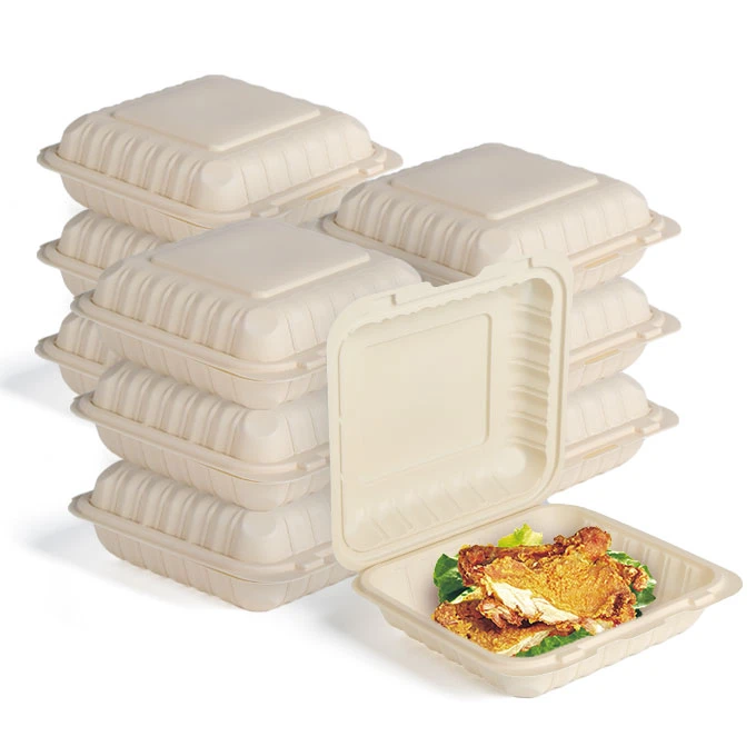 Contenants à emporter compostables en plastique