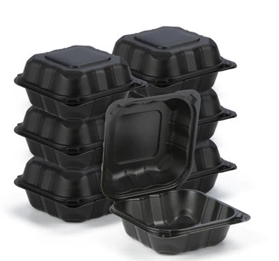 Boîte alimentaire noire MFPP de 17 oz