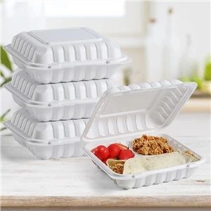 9''x9'' Récipient en plastique pour aliments à emporter