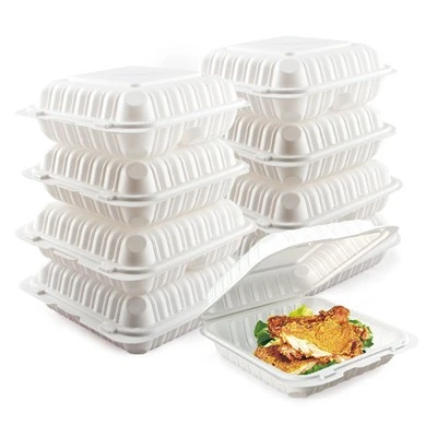 Contenants pour aliments à emporter à clapet 8 X 8