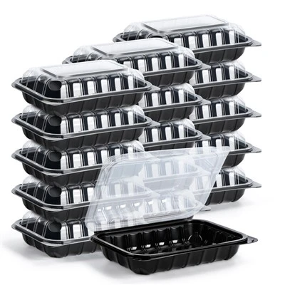 Boîte à charnière à emporter Bento jetable