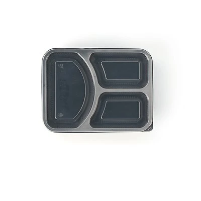 Contenants jetables pour préparation de repas à couvercle transparent