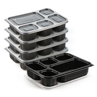 Contenants jetables en plastique pour préparation de repas