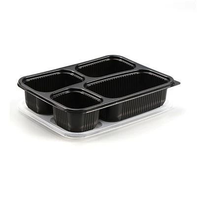 Boîte Bento Jetable 4 Compartiments