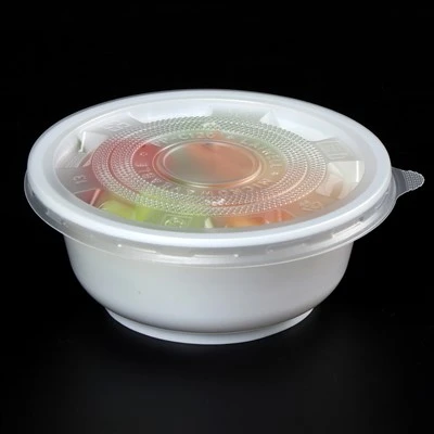 Conteneurs de stockage des aliments ronds en plastique