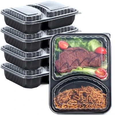Conteneur de préparation de repas 2 compartiments