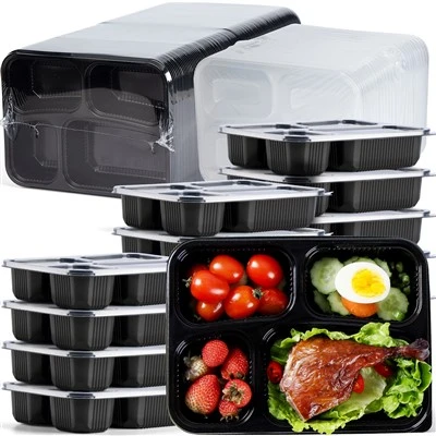 Contenants de préparation de repas 4 compartiments