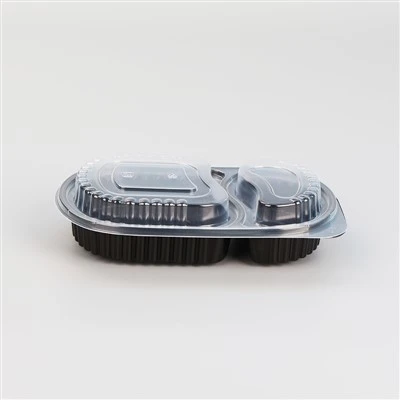 Conteneurs de préparation de repas à deux compartiments