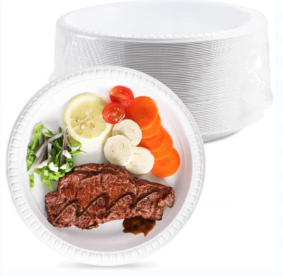 Assiette en plastique