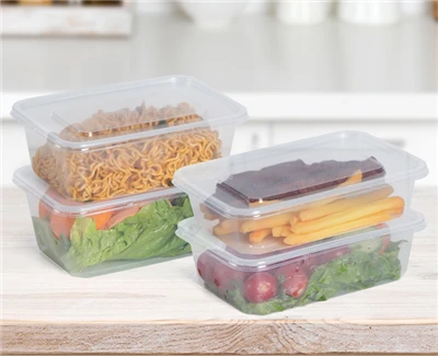 Récipient alimentaire transparent