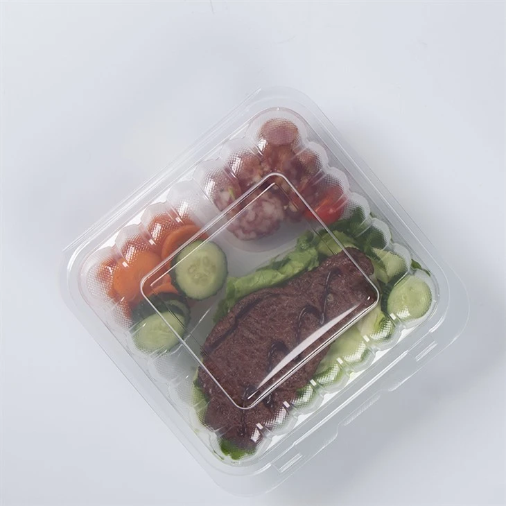Récipient transparent pour aliments à emporter