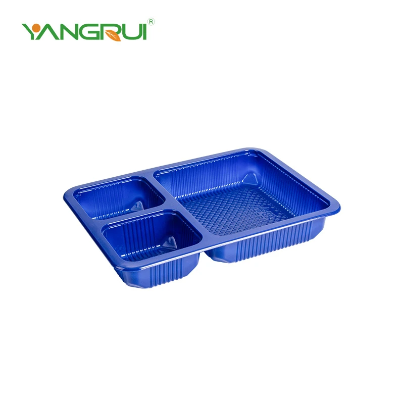 Plateau de nourriture en plastique de 1200 ml