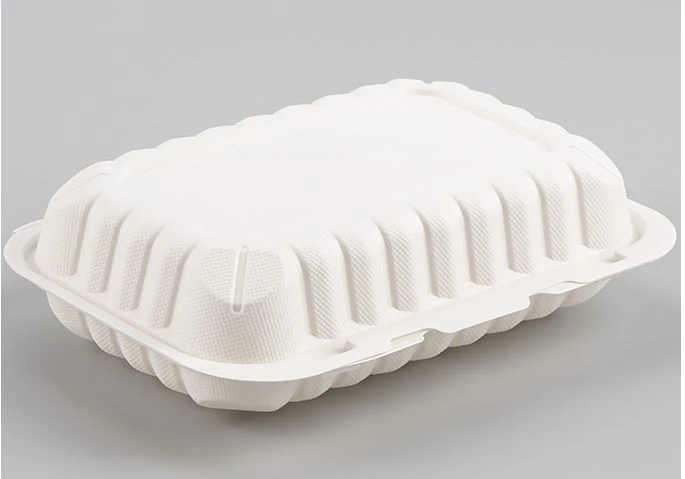 Boîte alimentaire rectangulaire de 27 oz avec couvercle