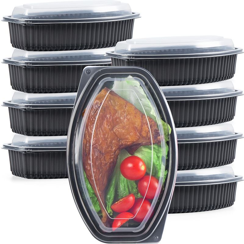 Boîte alimentaire en forme ovale de 32 oz
