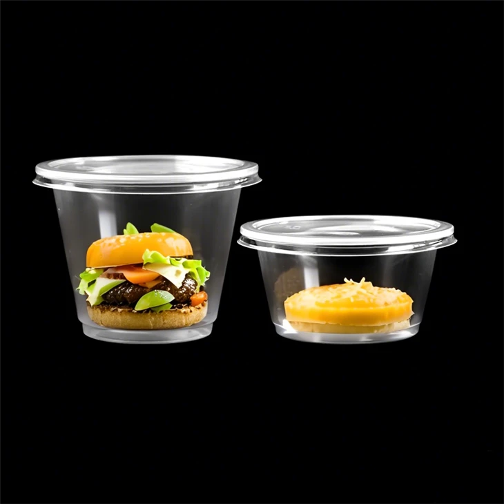 Tasses portions de 5 oz avec couvercles