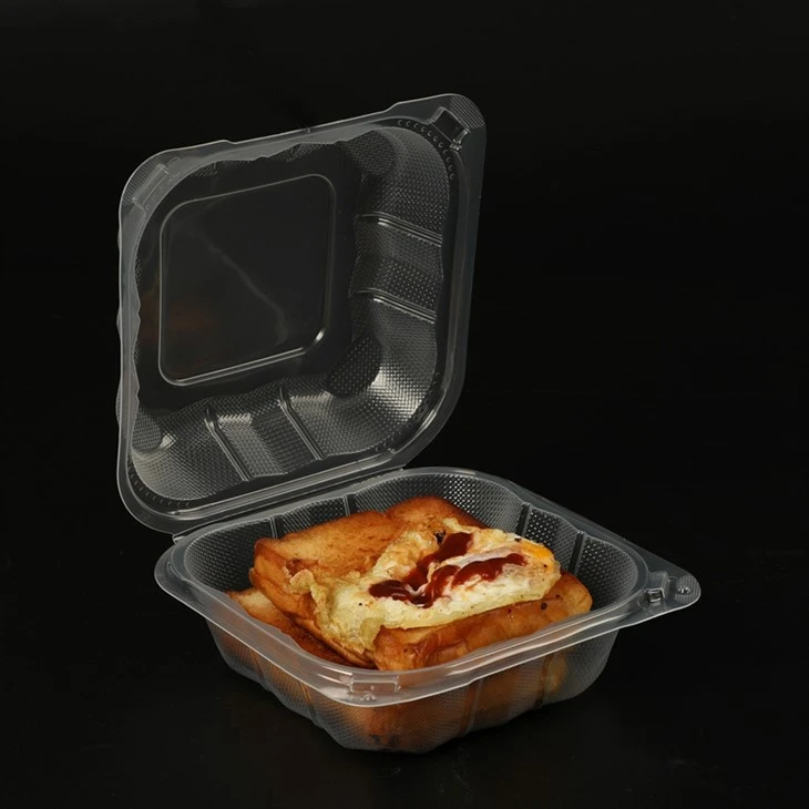 Boîtes d'aliments en plastique transparent