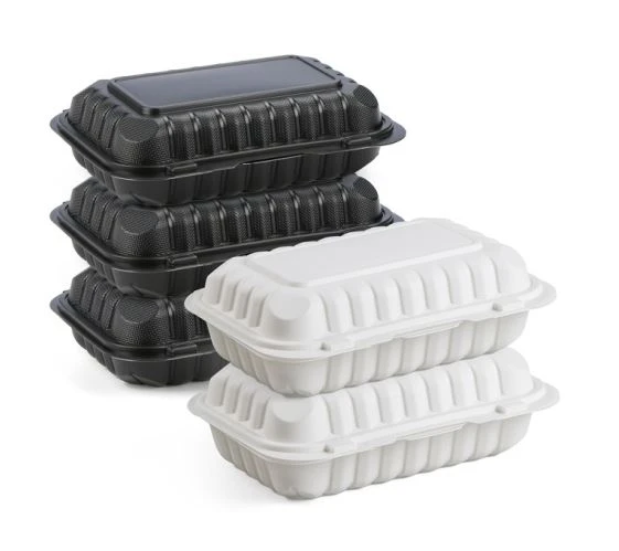 Récipient alimentaire à charnière MFPP de 9 x 6 pouces