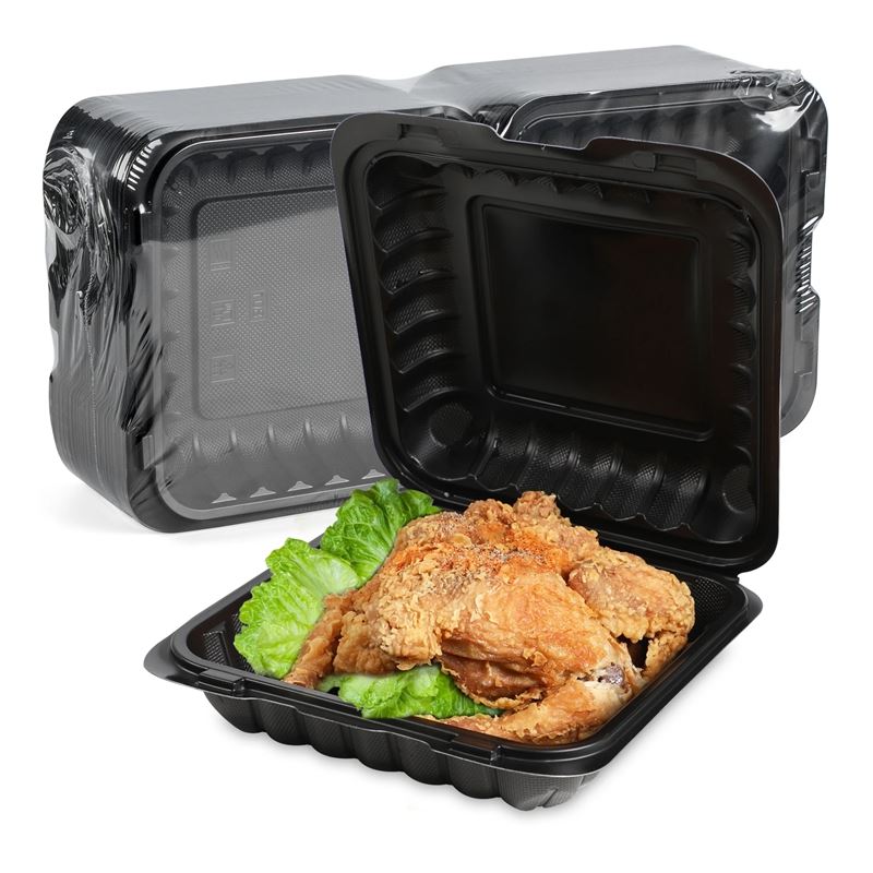Contenants pour aliments à emporter en plastique avec couvercles
