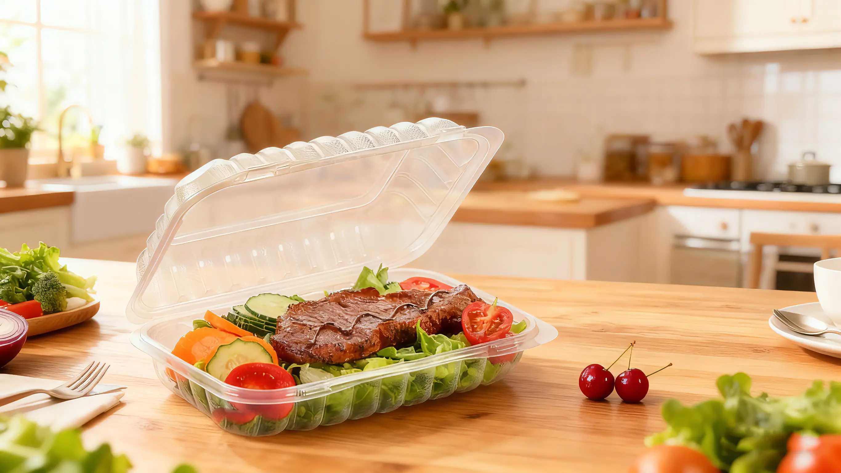 clear food to go containers