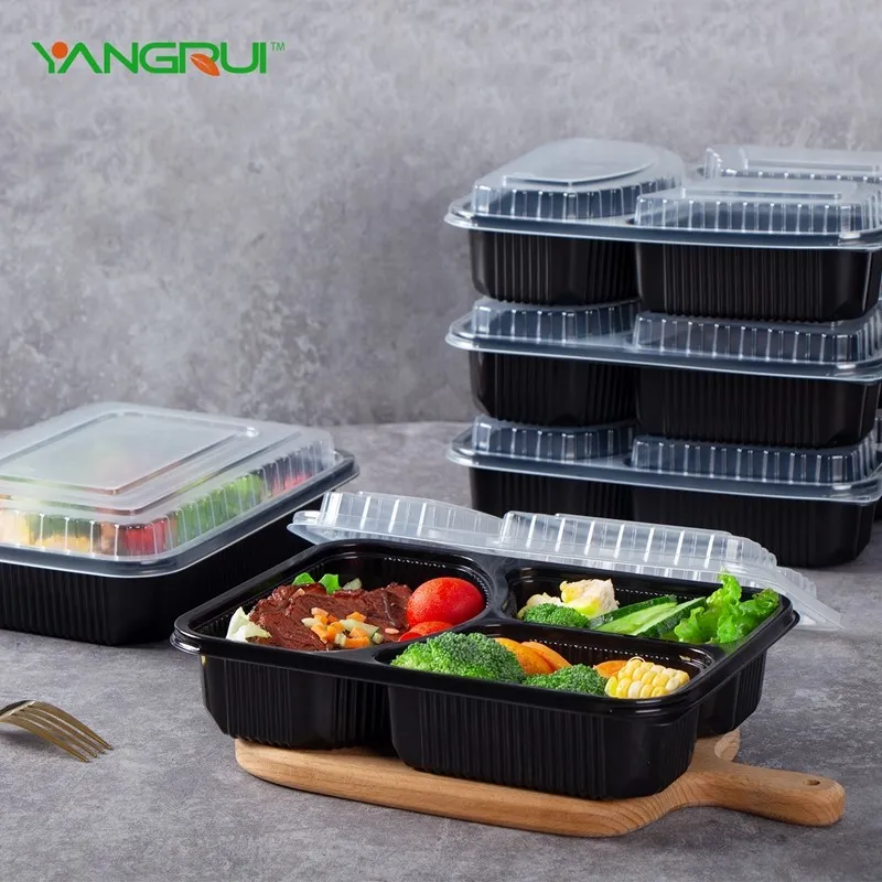 4 compartment to-go containers