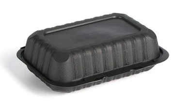 22221129x6 Black and White 9x6 Inch Food Box