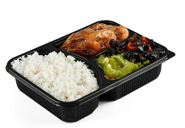 Leak-proof 3 compartment Food Prep Container
