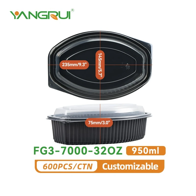 black to go food containers