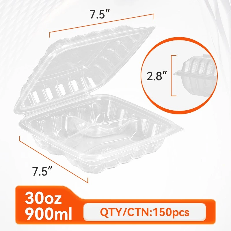 clear hinged food container clear hinged food container